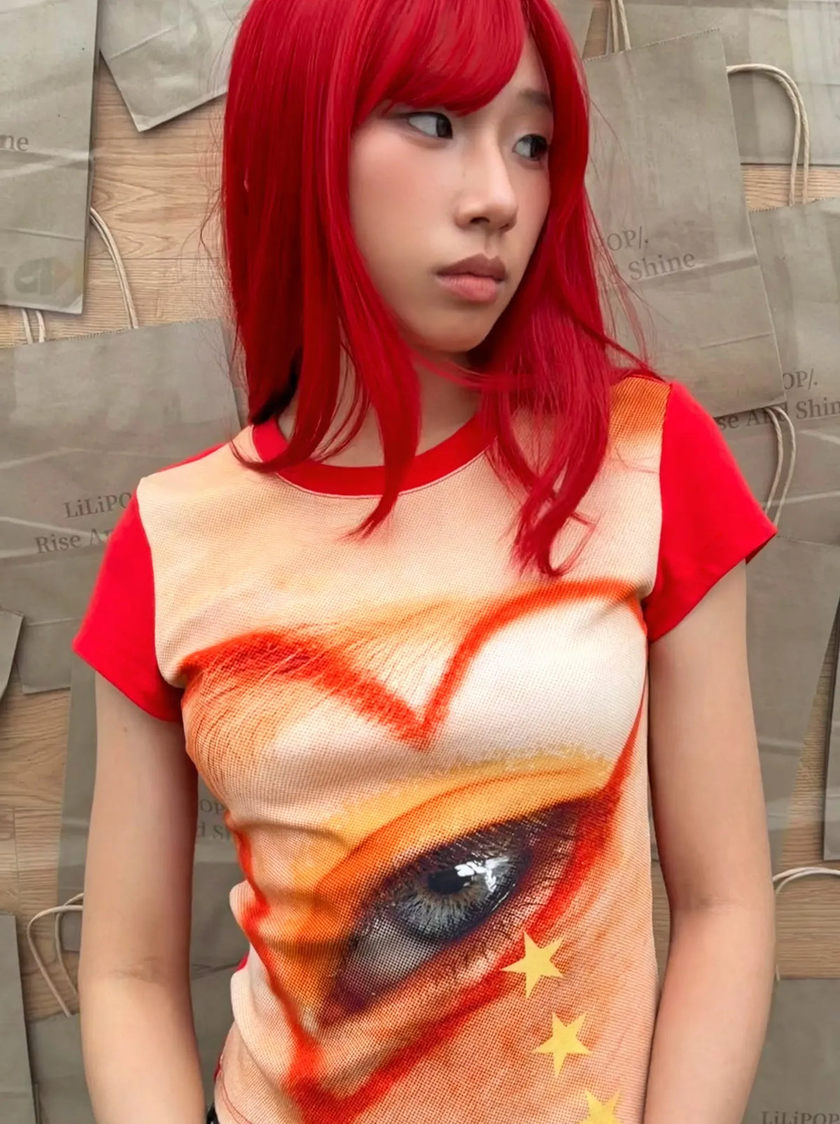 Cotton Graphic Fitted T-Shirt