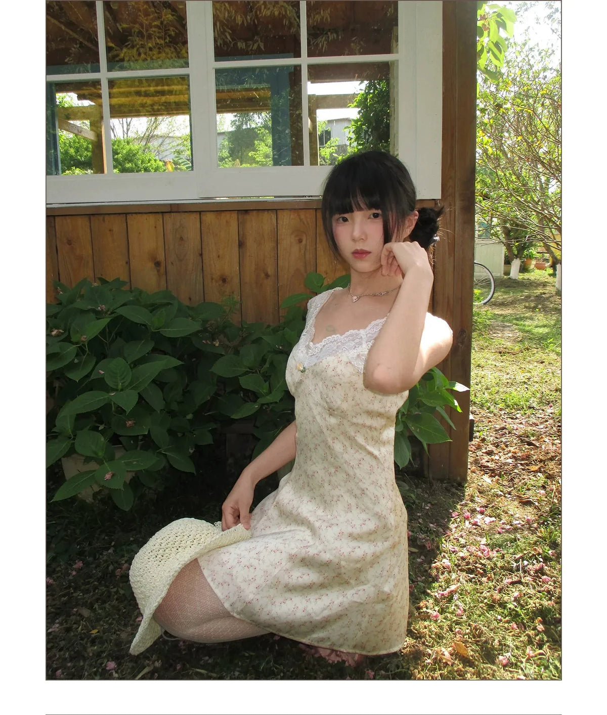 Vintage Leopard Lace Splice A-Line Dress