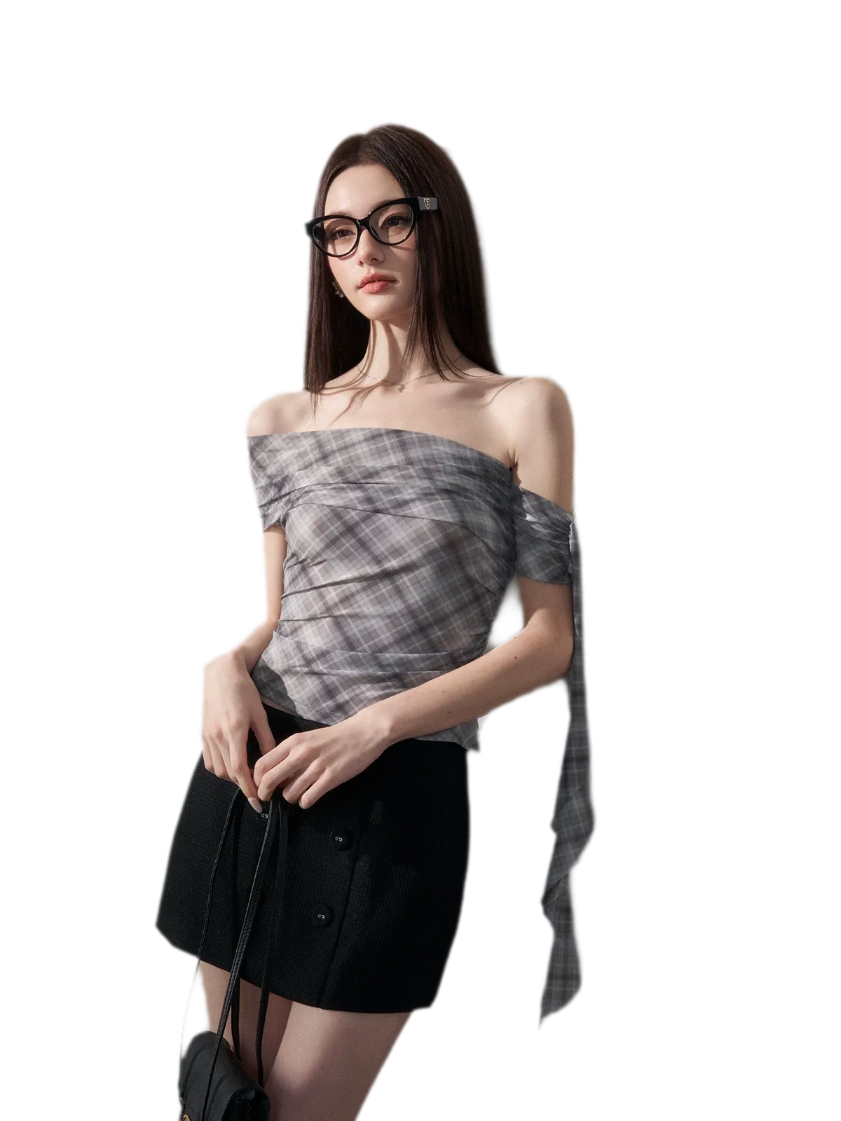 Grid Asymmetrical Cami