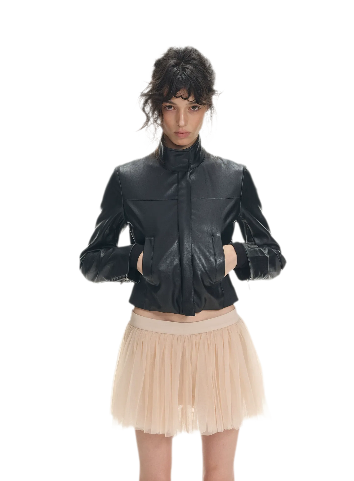 Layered Tulle A-Line Skirt