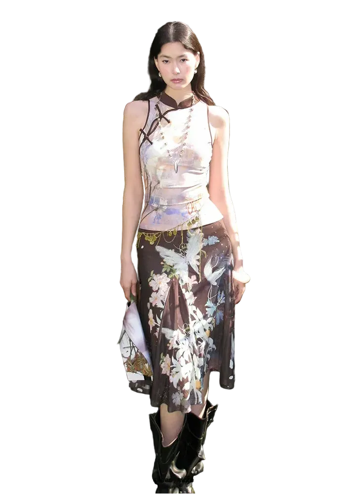 Tiger Eye Butterfly New Chinese Style Fashion Set