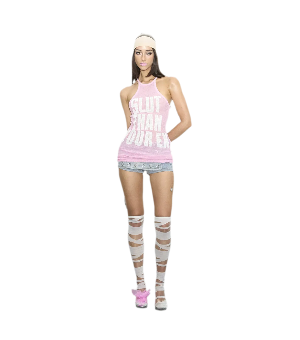 Letter Print Knit Dress