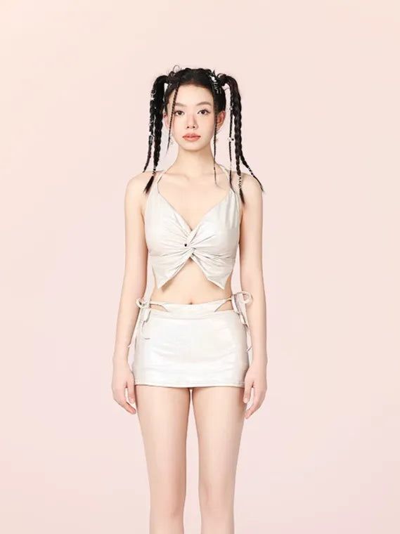 Strappy Cutout Bikini Set