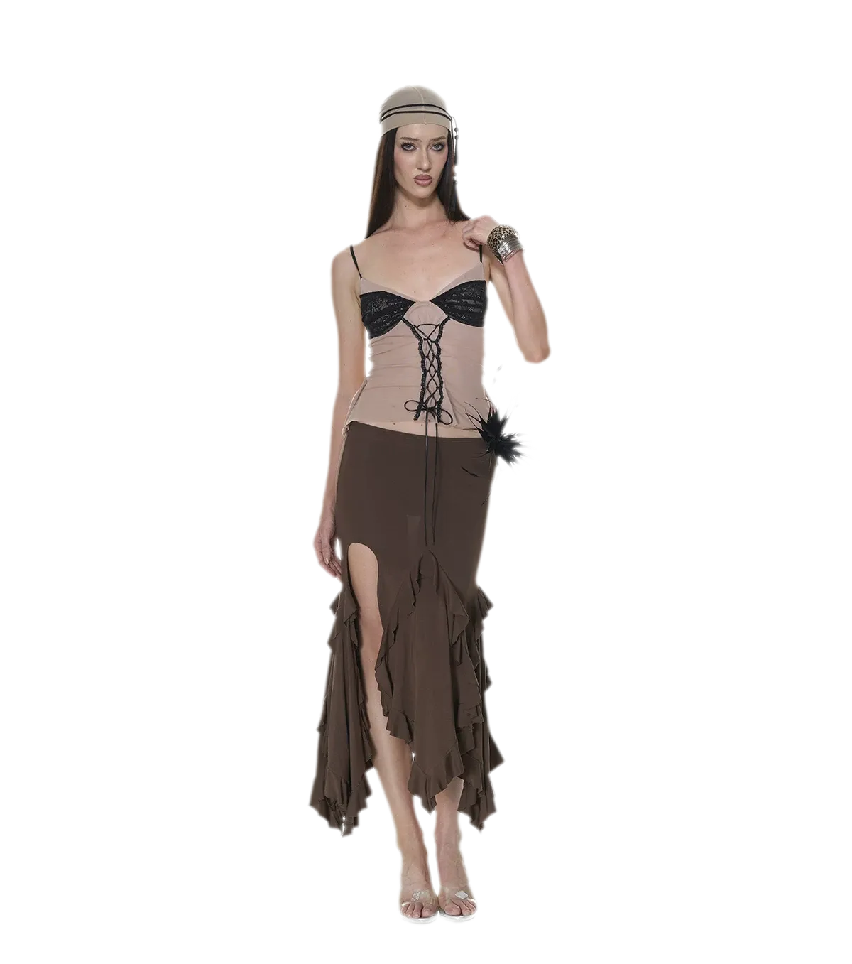 Lace Ruched Mermaid Set