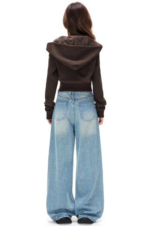 Diagonal Placket Fleece Jacket