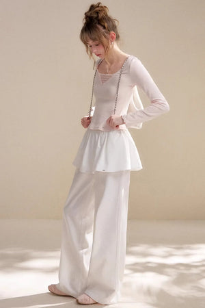 Disordered Lace Patchwork Top