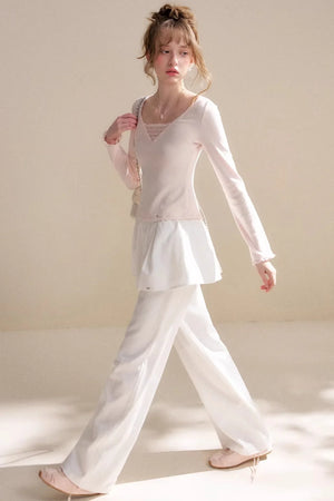 Disordered Lace Patchwork Top