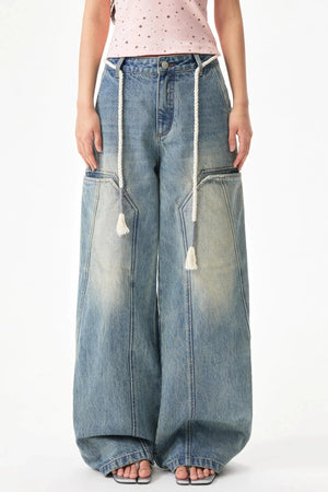 Distressed Denim Pants