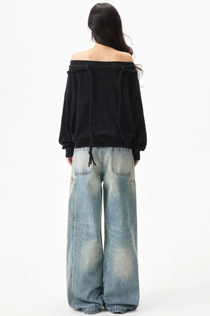 Distressed Denim Pants
