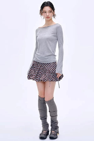 Distressed Letter Print Sweater