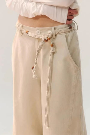 Distressed Washed Cargo Pants