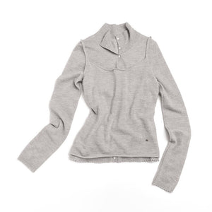 Doll Collar Knitted Cardigan Set-Up