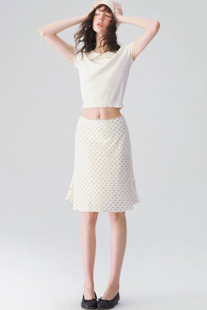 Doll Collar Short Sleeve Knit Top