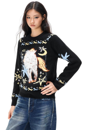 Dopamine Jacquard Knit Sweater