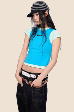 Dopamine Retro Slim-Fit Top