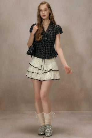 Dot Truffle Irregular Cake Skirt
