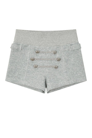 Double-Breasted Hooded Sweatshirt and Pants 3-Piece Set-Up