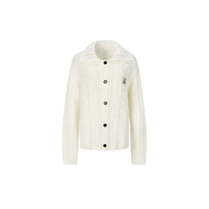 Double Collar Knit Cardigan