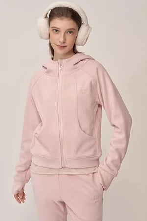 Double-Sided Fleece Hooded Jacket Set-Up