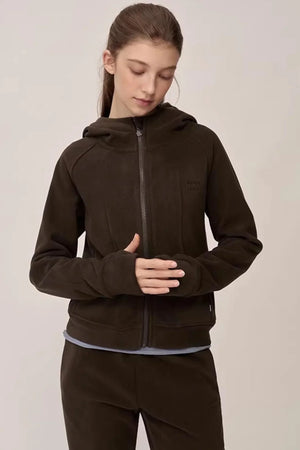 Double-Sided Fleece Hooded Jacket Set-Up