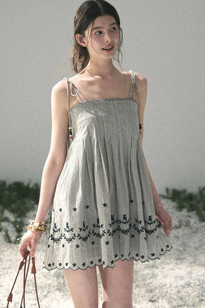 Double-Sided Wave Hem Dress