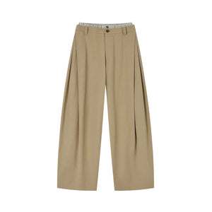 Double-Waistband Pleated Pants