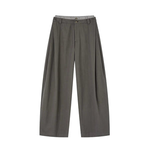 Double-Waistband Pleated Pants