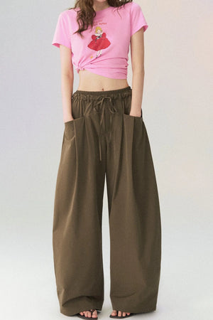 Double Waistband Scimitar Trousers