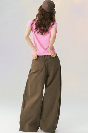 Double Waistband Scimitar Trousers