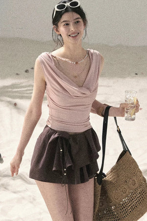Draped Cherry Blossom Top