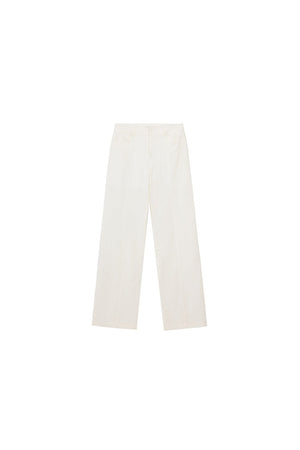 Draped Wide Leg Linen Pants
