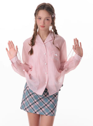 Drawstring Loose Sun Shirt