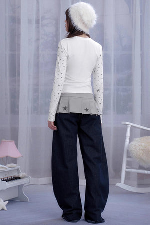 Dream Core Lace-Up Skirt