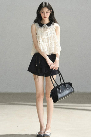 Dreamy Chiffon Polka Dot Blouse