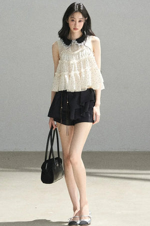 Dreamy Chiffon Polka Dot Blouse