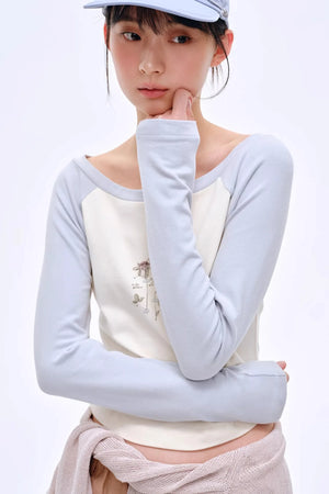 Dreamy Floral Raglan Top