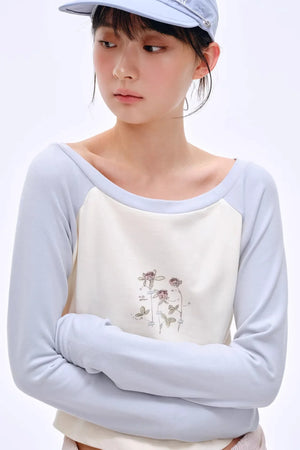 Dreamy Floral Raglan Top
