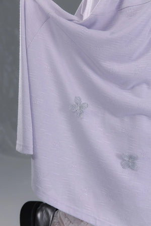 Dreamy Purple 3D Floral Knit Top and Skirt Set