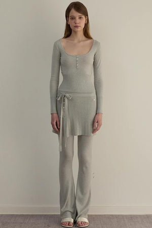 Dreamy Slim Trio Sweater Pants Set-Up