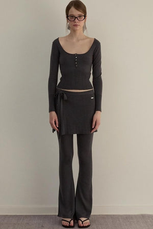Dreamy Slim Trio Sweater Pants Set-Up