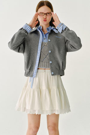 Drop Shoulder Sweat Jacket
