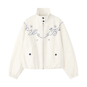 Dynamic Trajectory Embroidered Jacket