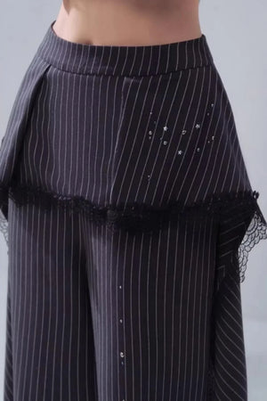 Echo Striped Lace Pants
