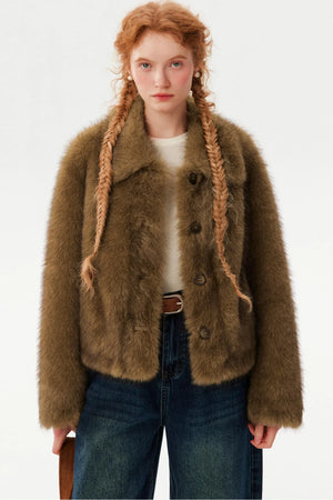Eco-Friendly Fox Fur Coat