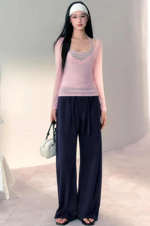 Eco-Friendly Layered Halter Top Set-Up