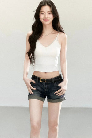 Elastic Lace V-Neck Camisole