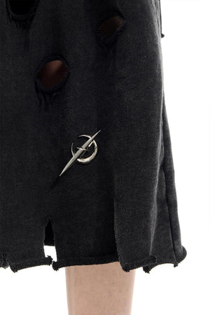 Electric Distressed Moon Shorts