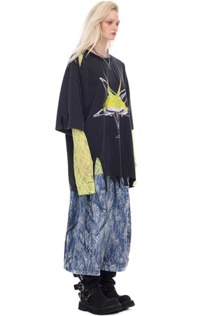 Electric Moon Denim Shorts