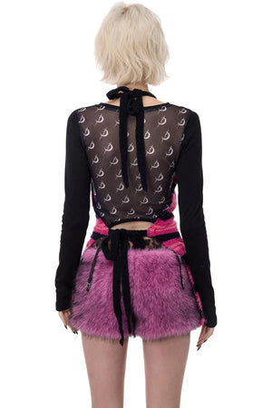 Electric Moon Knitted Apron Sweater