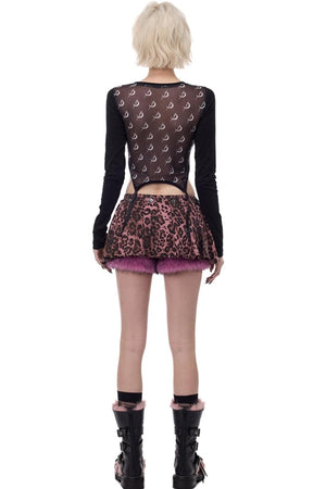 Electric Moon Mesh Top